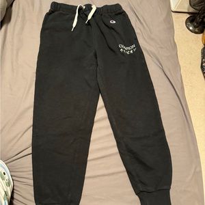 A leggings from the champion. There is cool Japanese on it.